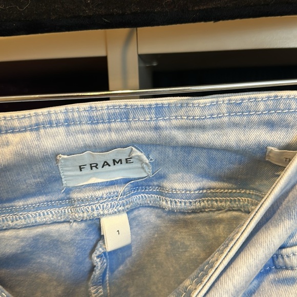 Frame Size 1 Capisio Wash pull on flare blue jeans - Picture 2 of 3